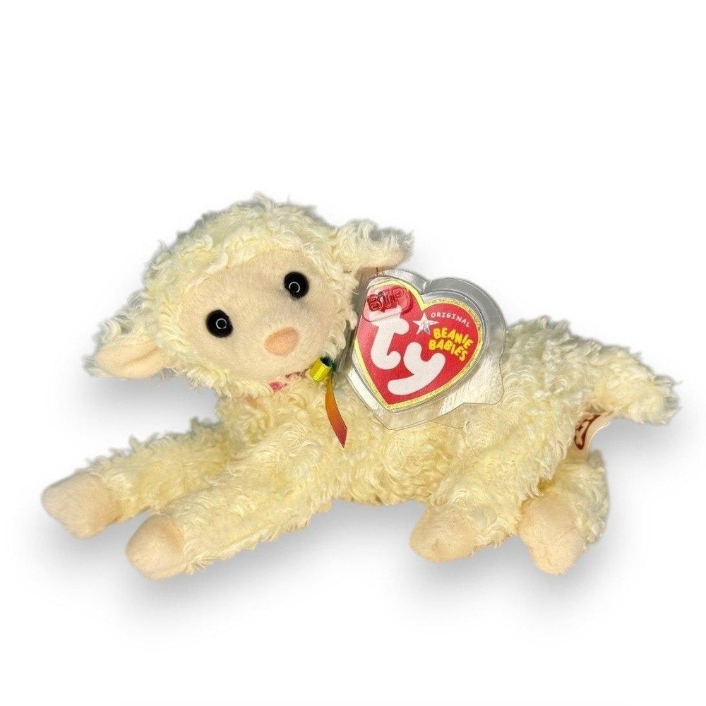 Tender the Sheep | Meadow Ribbon Sweetheart 🌷 | Mint Heart Tag TY Beanie Baby